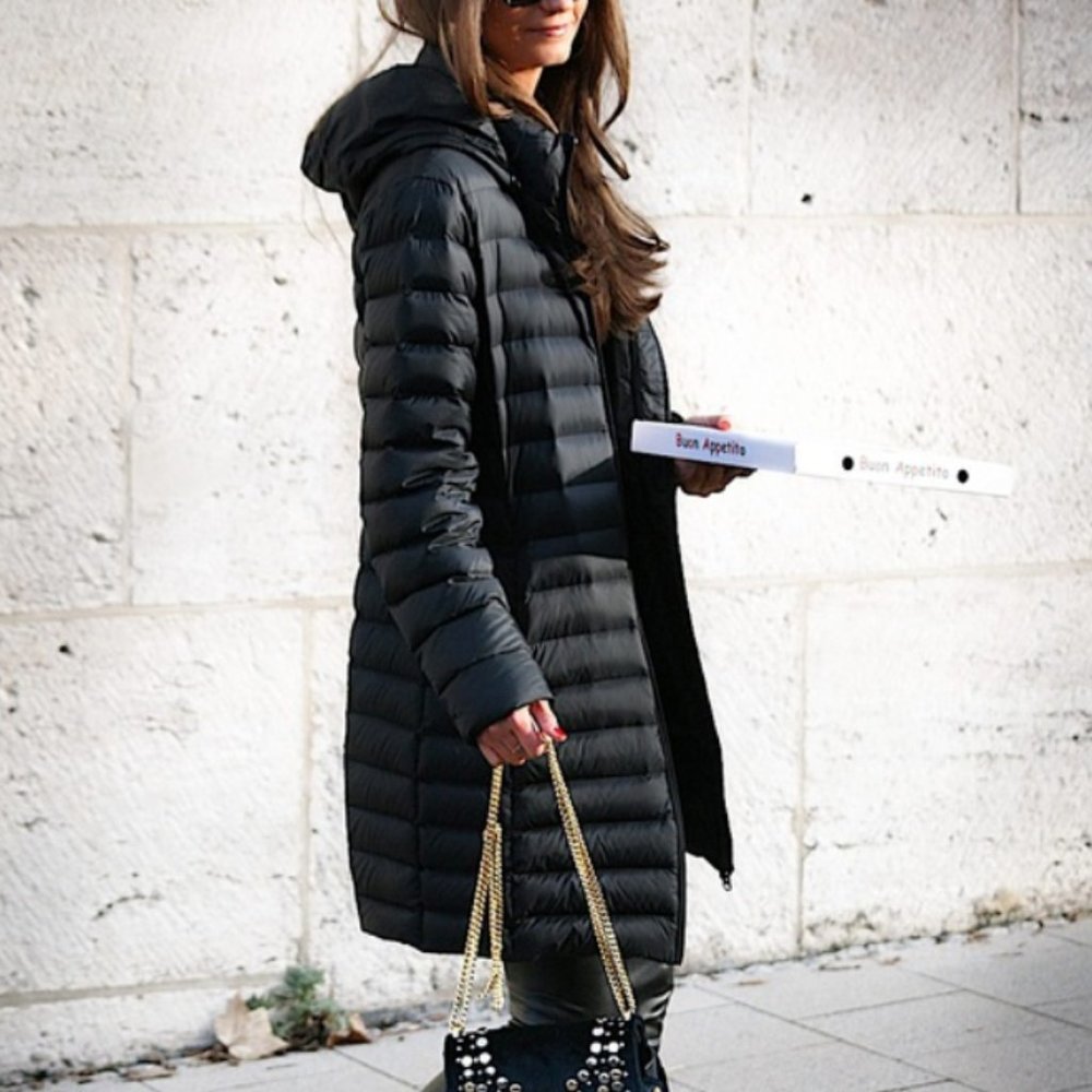 The North Face long goose down puffer coat